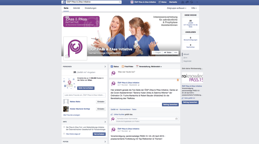 NEU! Unsere Facebook Fan-Seite