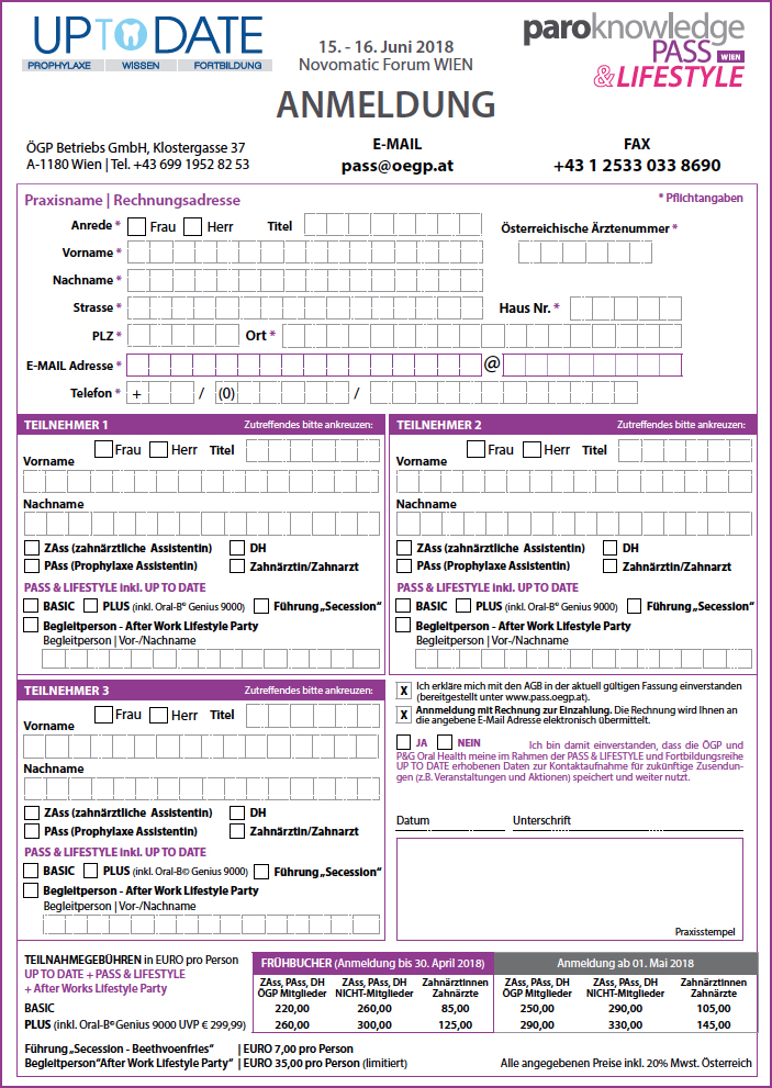 Download - Faxformular PASS & LIFESTLYE