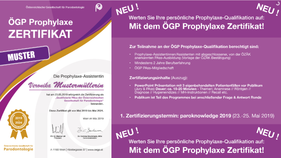 Das ÖGP Prophylaxe Zertifikat